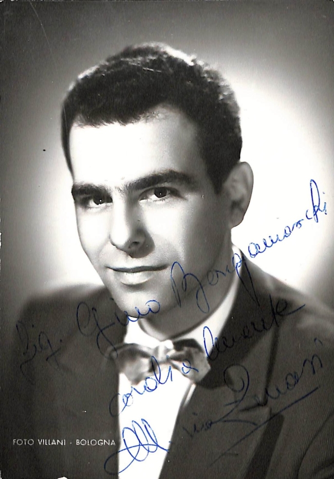 Fotografia di Mario Zanasi con dedica autografa firmata